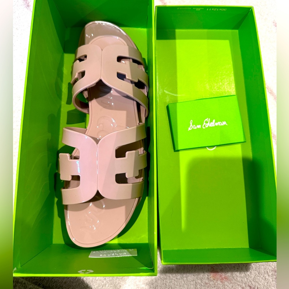 Sam Edelman Bay Jelly Sandals in Rose Dust